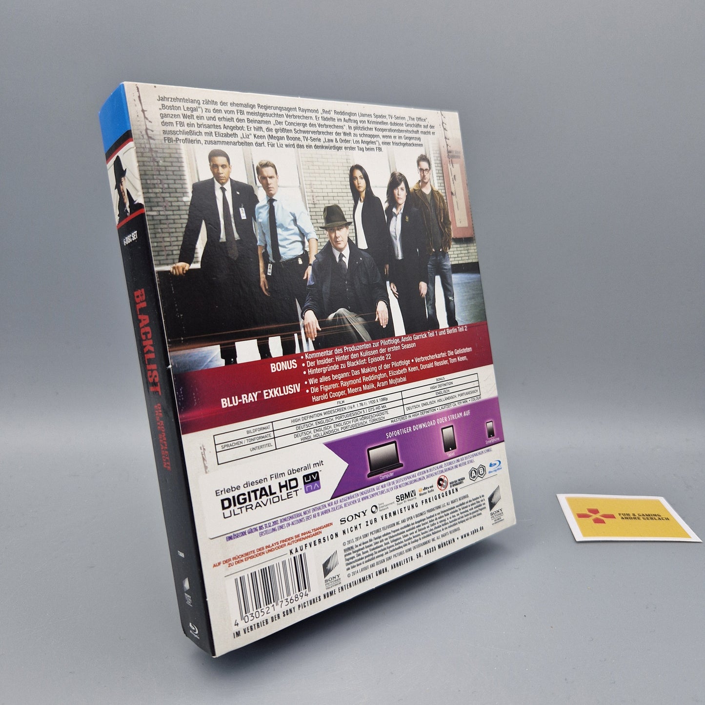 Blu-Ray Serie: The Blacklist - Die komplette Erste Season Zustand: Sehr Gut