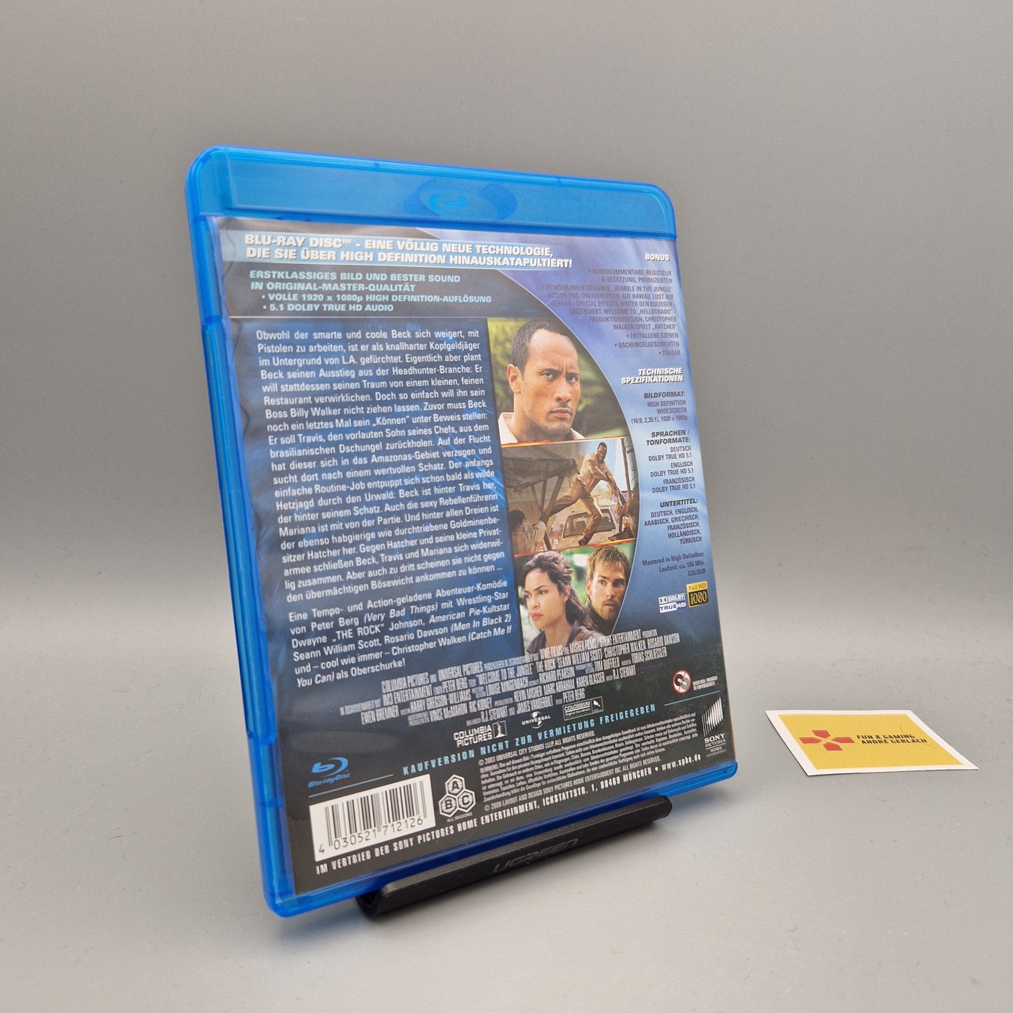 Blu-Ray Film: Welcome to the Jungle Dwayne Johnson Zustand: Sehr Gut