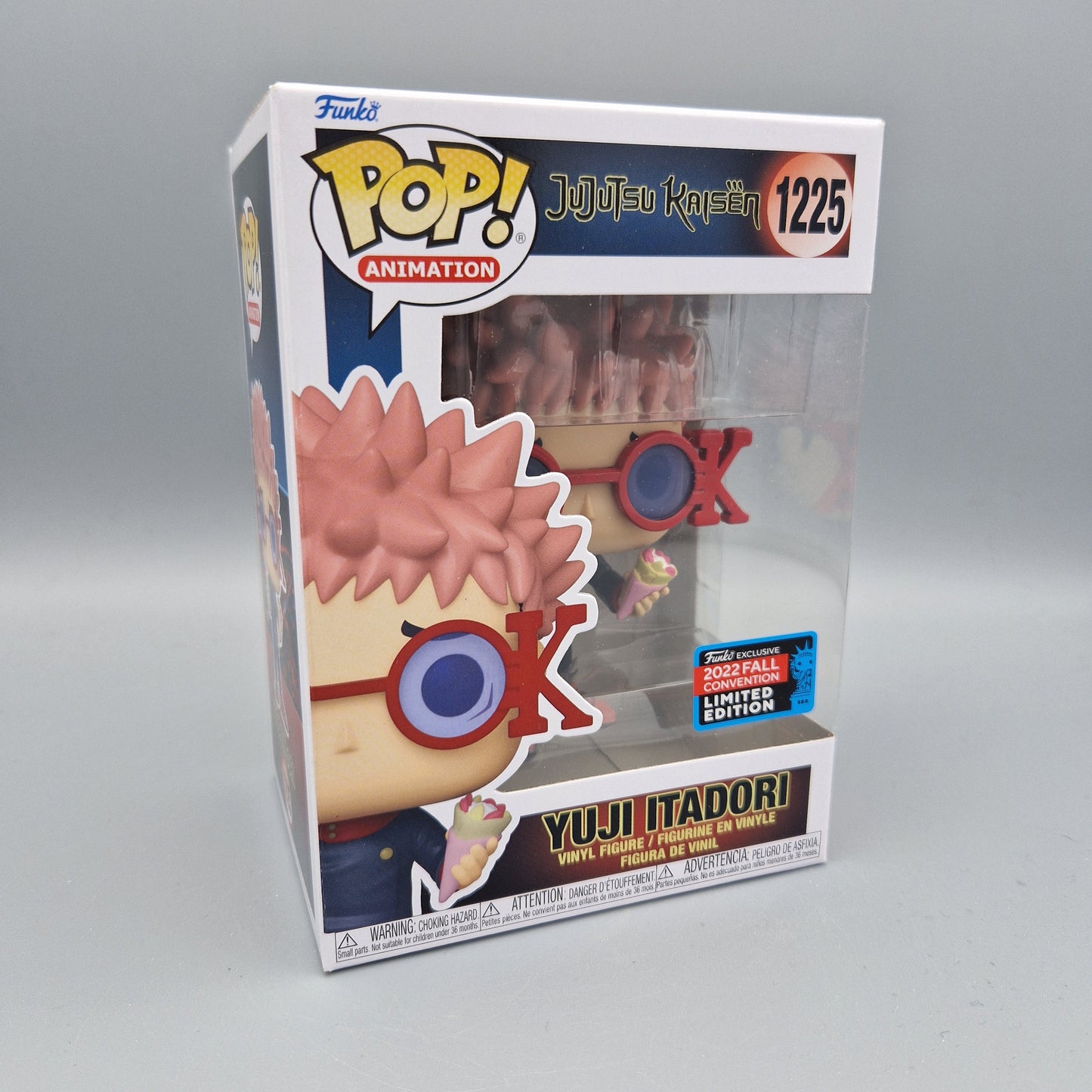 Funko Pop! Animation Jujutsu Kaisen #1225 Yuji Itadori 2022 Fall Convention Zustand: Sehr Gut
