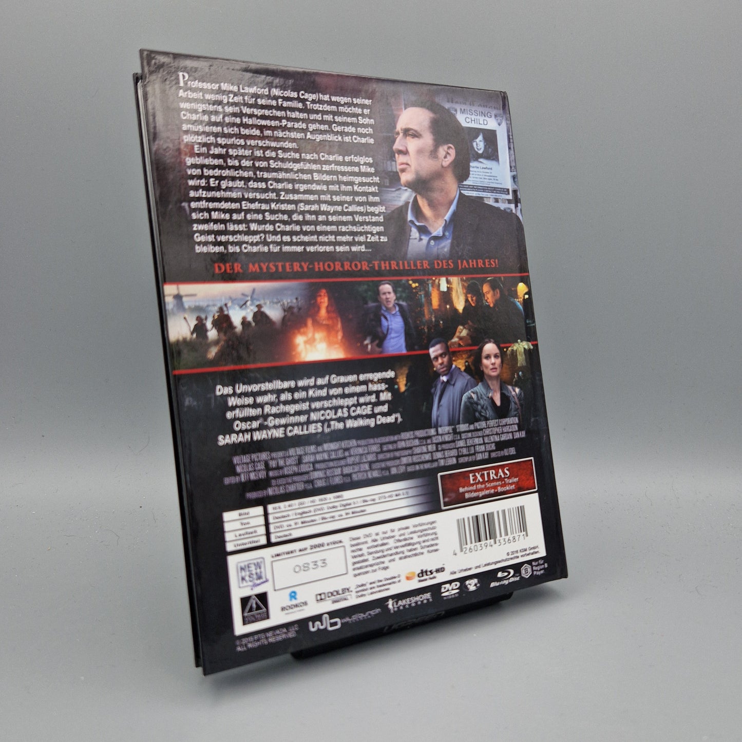 Blu-Ray Film: Pay the Ghost Limited Special Edition Nr. 833 von 2000 Zustand: Sehr Gut