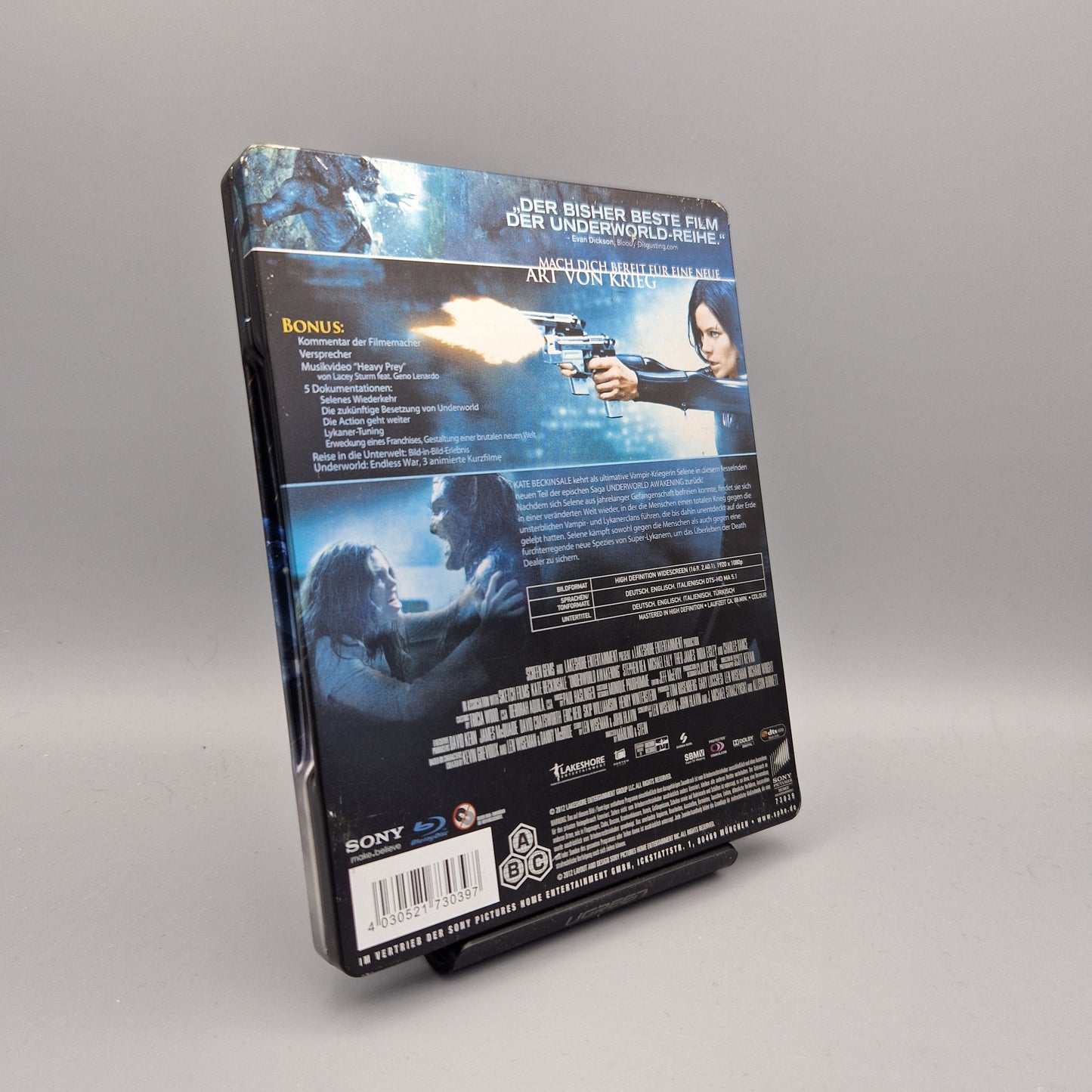 Blu-Ray Film: Underworld: Awakening Steelbook Zustand: Gut