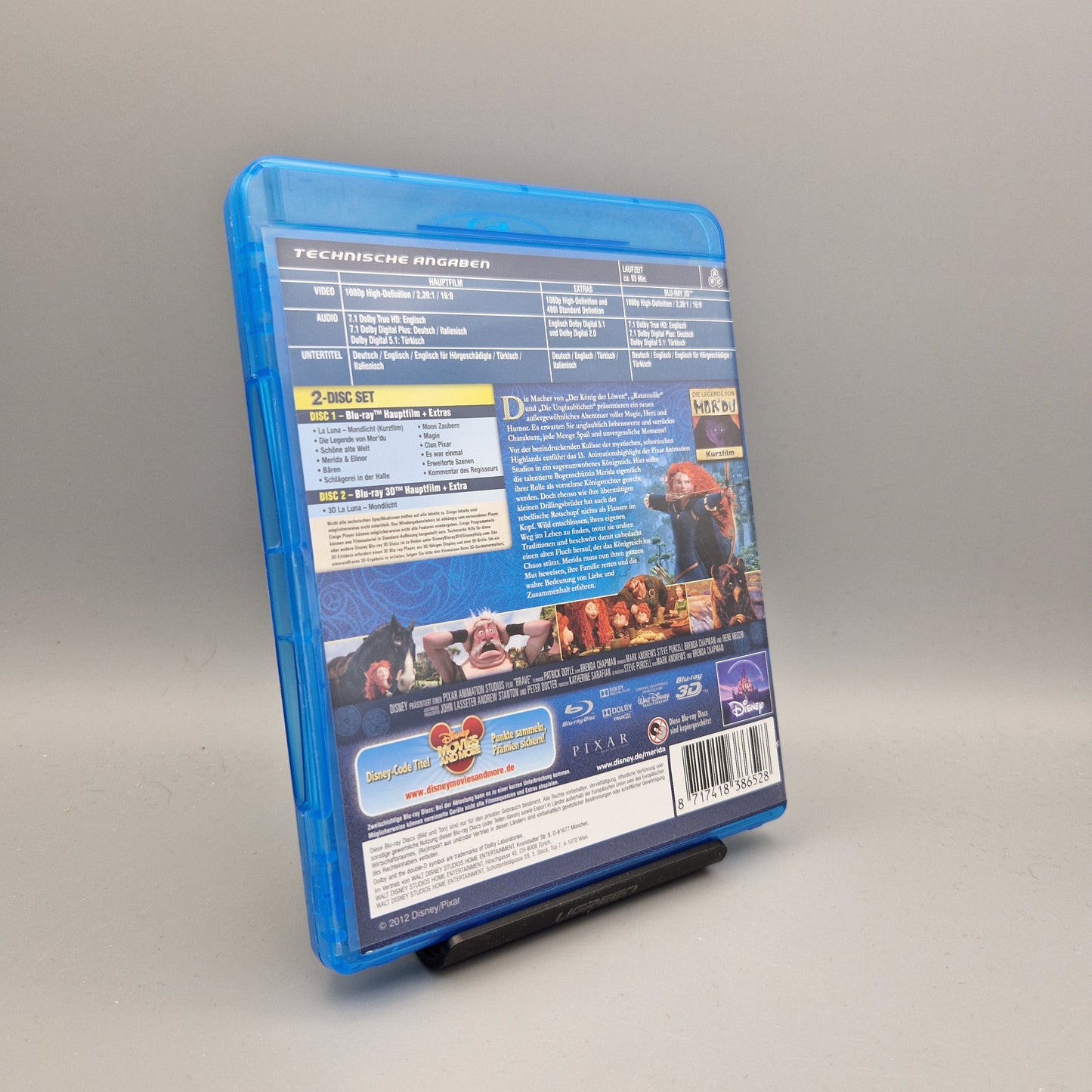 Blu-Ray Film: Disney Pixar: Merida - Legende der Highlands 3D + 2D Version Zustand: Sehr Gut