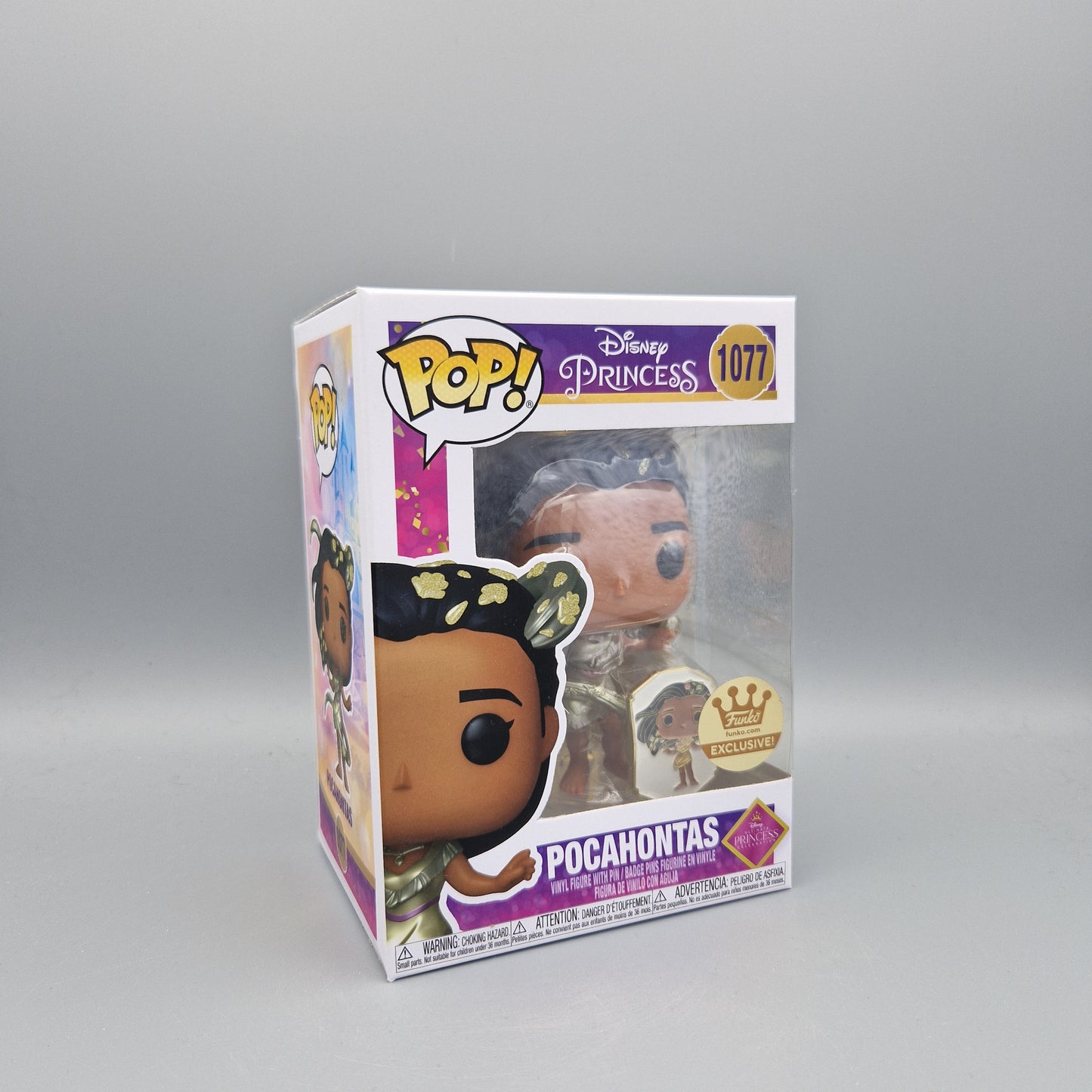 Funko Pop! Disney Princess #1077 Pocahontas (with Pin) Funko Exclusive!