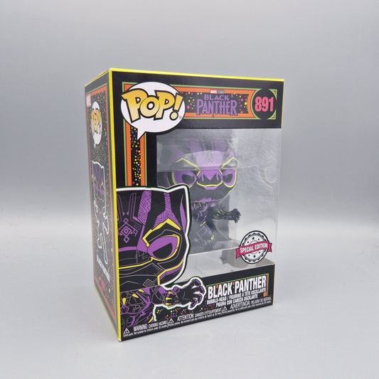 Funko Pop! Marvel #891	Black Panther	Black Light Special Edition