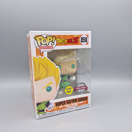 Funko Pop! Animation	Dragonball Z	#858	Super Saiyan Gohan	Special Edition	Glows in the Dark