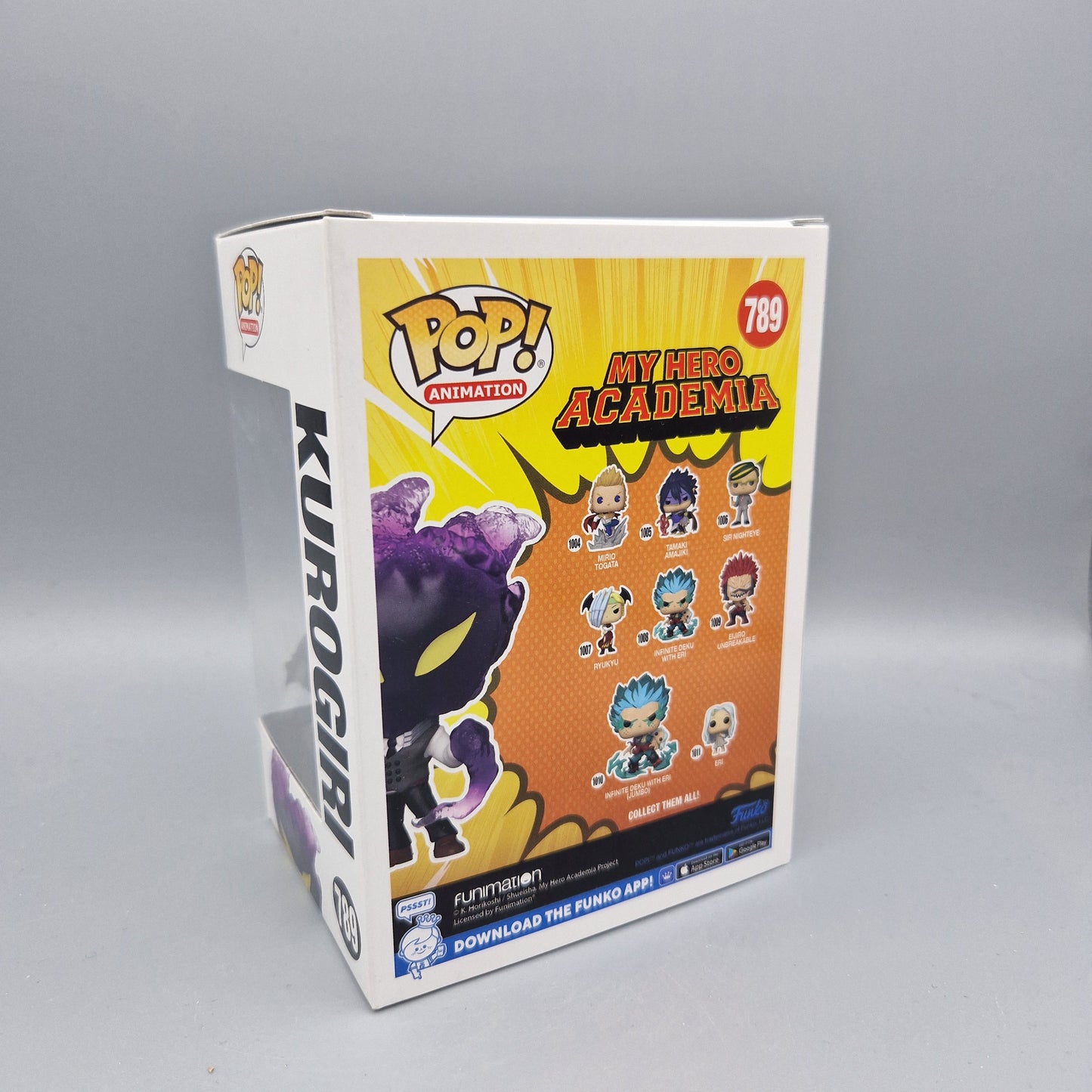 Funko Pop! Animation My Hero Academia #789 Kurogiri Special Edition Glows in the Dark
