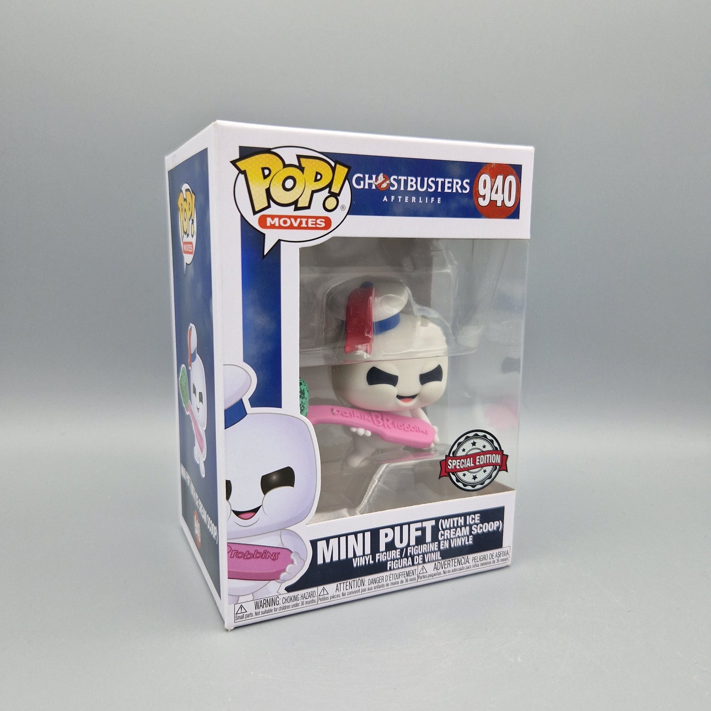 Funko Pop! Movies Ghostbusters - Afterlife #940 Mini Puft (with Ice Cream Scoop) Special Edition