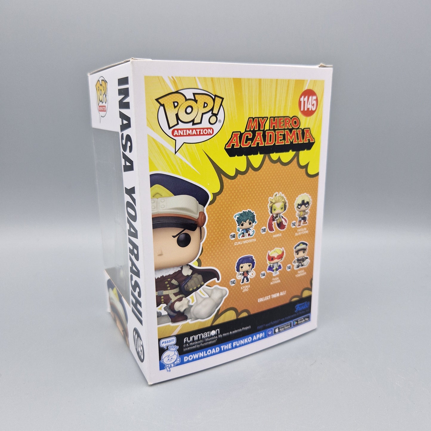 Funko Pop! Animation My Hero Academia #1145 Inasa Yoaeashi Vinylfigur