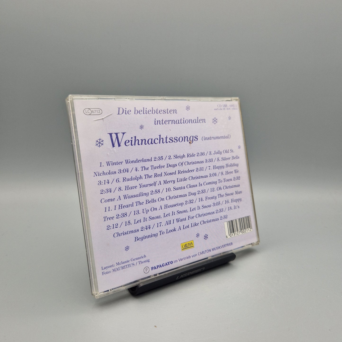 Musik CD: Die beliebtesten internationalen Weihnachtssongs (instrumental)