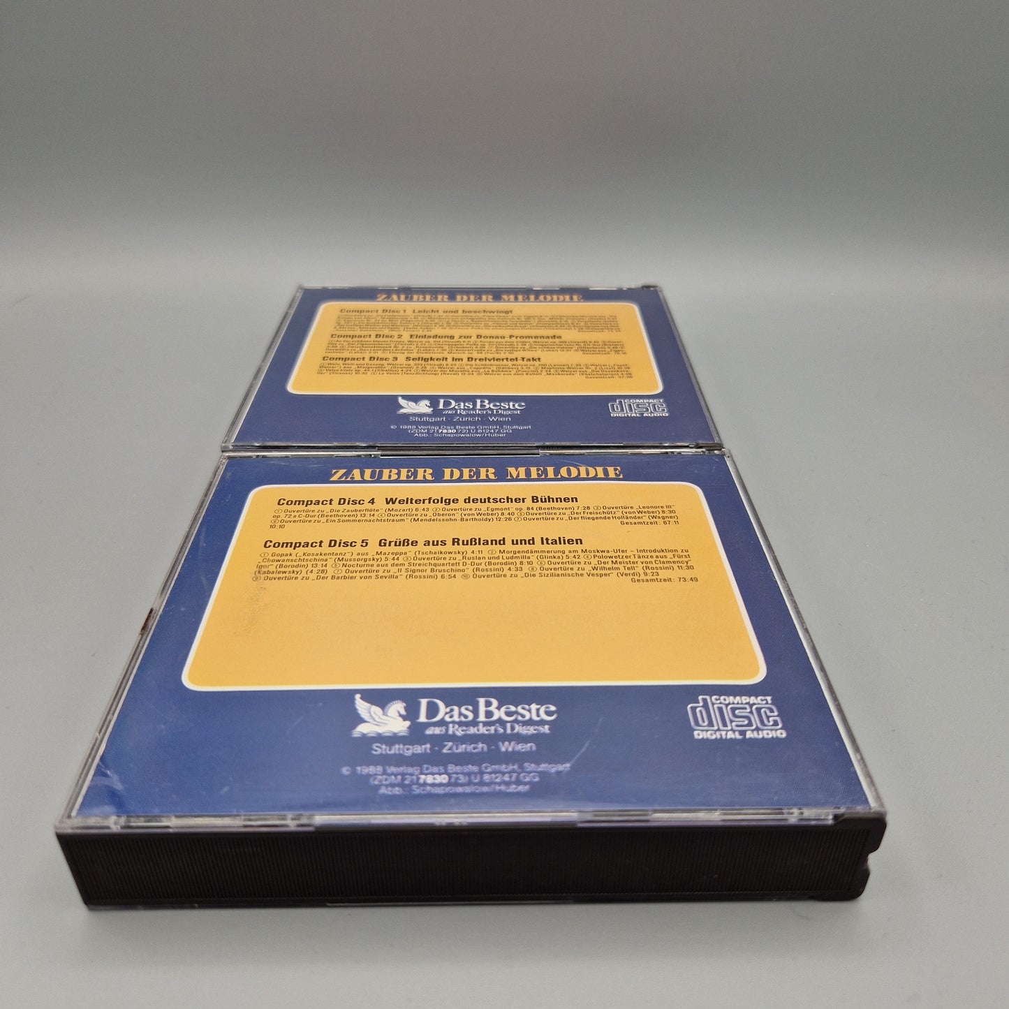 Musik CD: Zauber der Melodie 1 - 3 und 4 - 5 5 CD's Das Beste - Reader's Digest