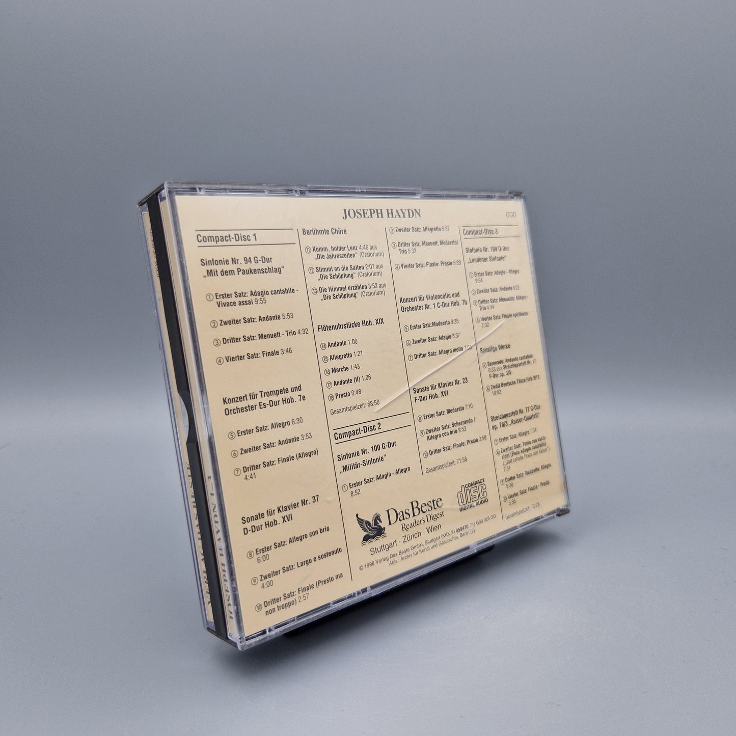 Musik CD: Joseph Haydn 1 - 3 3 CD's Hülle defekt