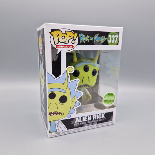 Funko Pop! Animation	Rick and Morty	#337	Alien Rick	2018 Spring Convention