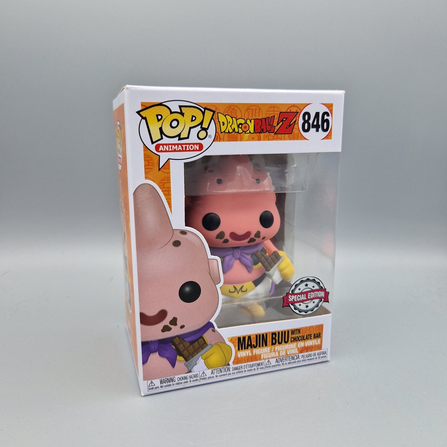 Funko Pop! Animation Dragon Ball Z #846 Majin Buu with Chocolate Bar Special Edition