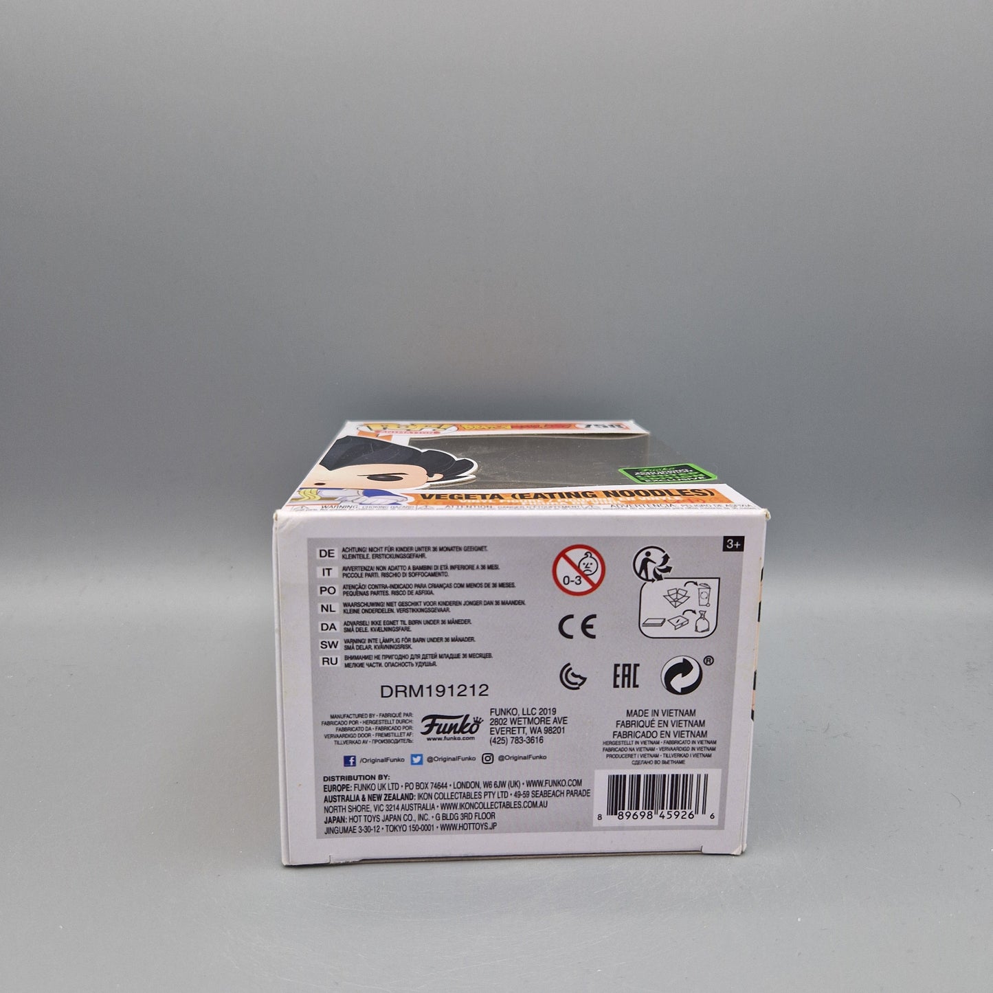 Funko Pop! Animation Dragon Ball Z #758 Vegeta (Eating Noodles) 2020 Spring Convention