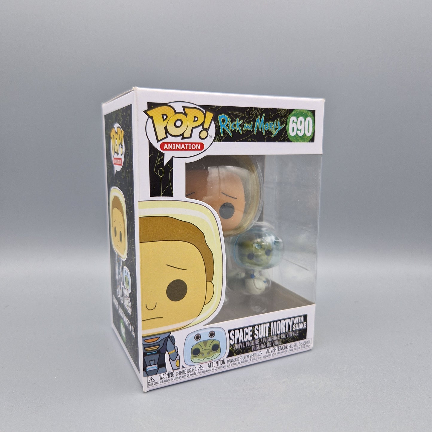 Funko Pop! Animation Rick and Morty #690 Space Suit Morty with Snake Vinylfigur