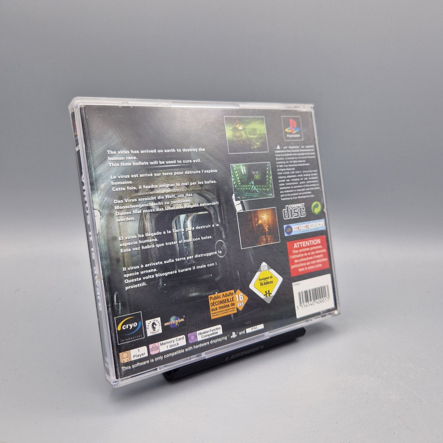 Playstation 1 Spiel: Virus it is aware			Zustand:	Gut