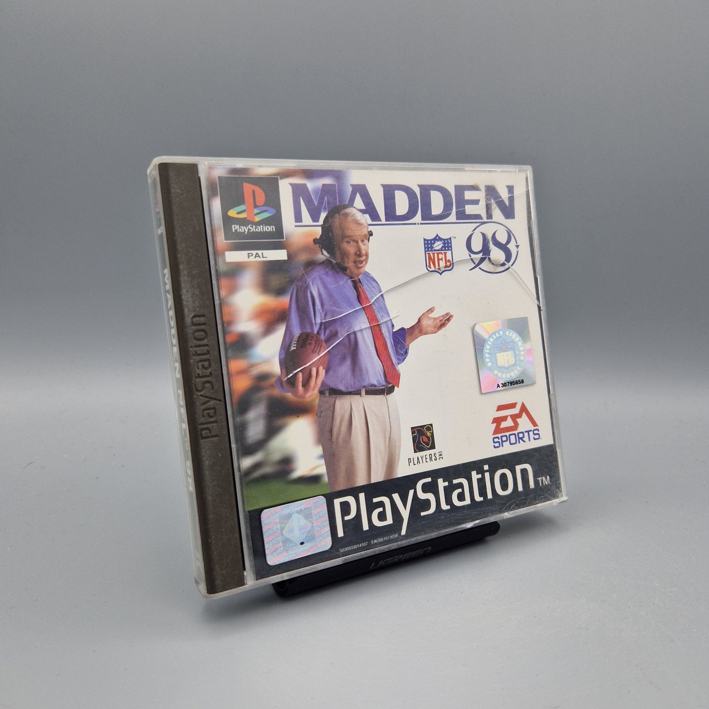 Playstation 1 Spiel: Madden NFL 98 - Hülle defekt	Zustand:	Akzeptabel