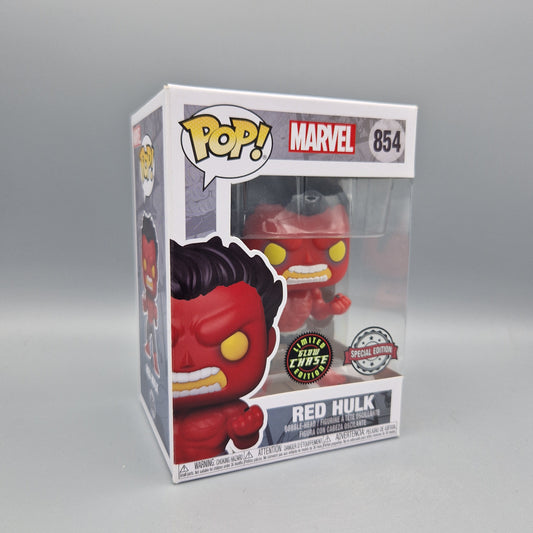 Funko Pop! Marvel	#854	Red Hulk	Glow Chase