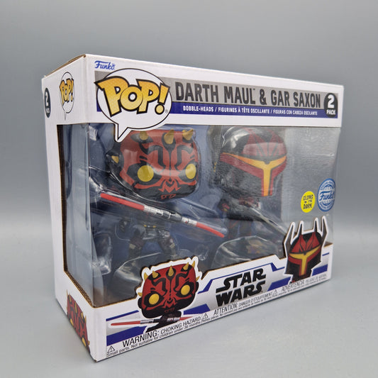 Funko Pop! Star Wars	2 Pack	Darth Maul & Gar Saxon	Glows in the Dark