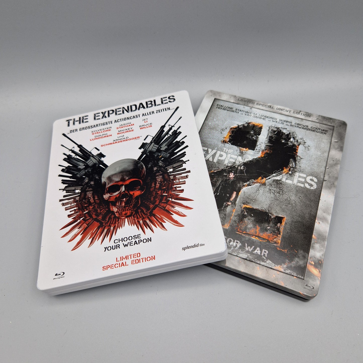 Blu-Ray Film Set: The Expendables 1 und 2 Steelbook