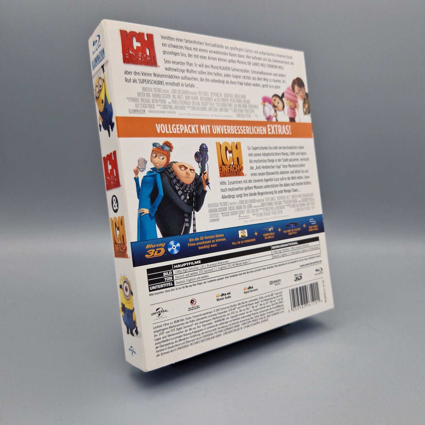 Blu-Ray Film: Ich Einfach Unverbesserlich Teil 1 und 2 in 3D