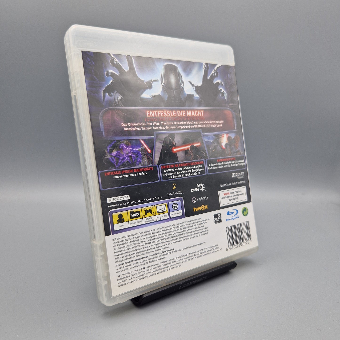 Playstation 3 Spiel: Star Wars: The Force Unleashed Ultimate Sith Edition ohne Handbuch
