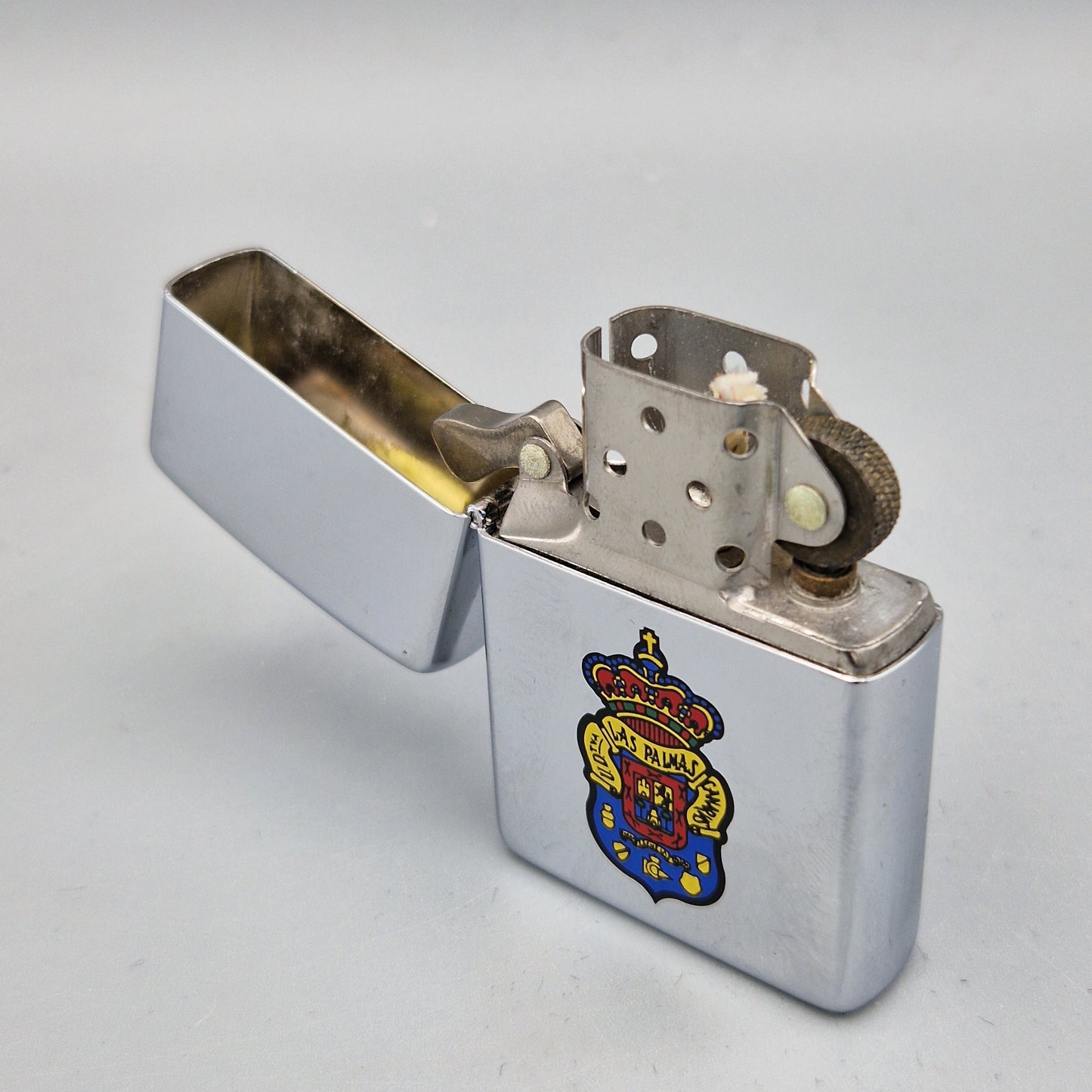 Zippo Feuerzeug Las Palmas Logo Wappen A IX (1993) Lighter - ungezündet - ohne OVP