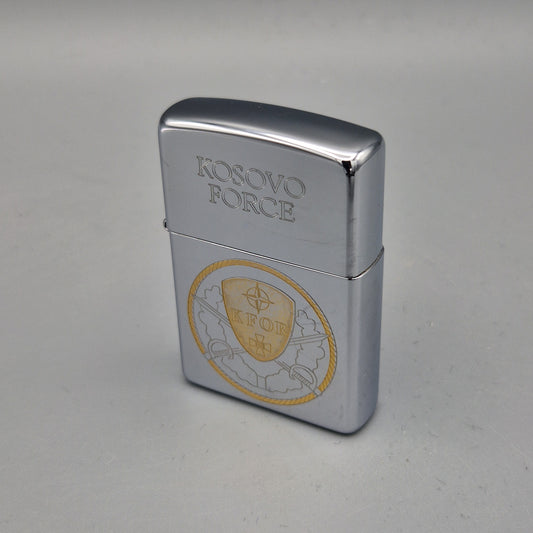 Zippo Feuerzeug Kosovo Force	H03	Lighter - ungezündet - ohne OVP