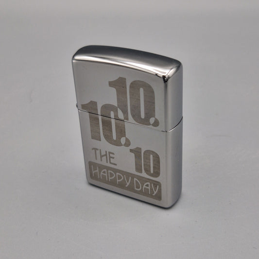 Zippo Feuerzeug 10.10.2010 The Happy Day 0470/1010	B10	Lighter - gebraucht - ohne OVP