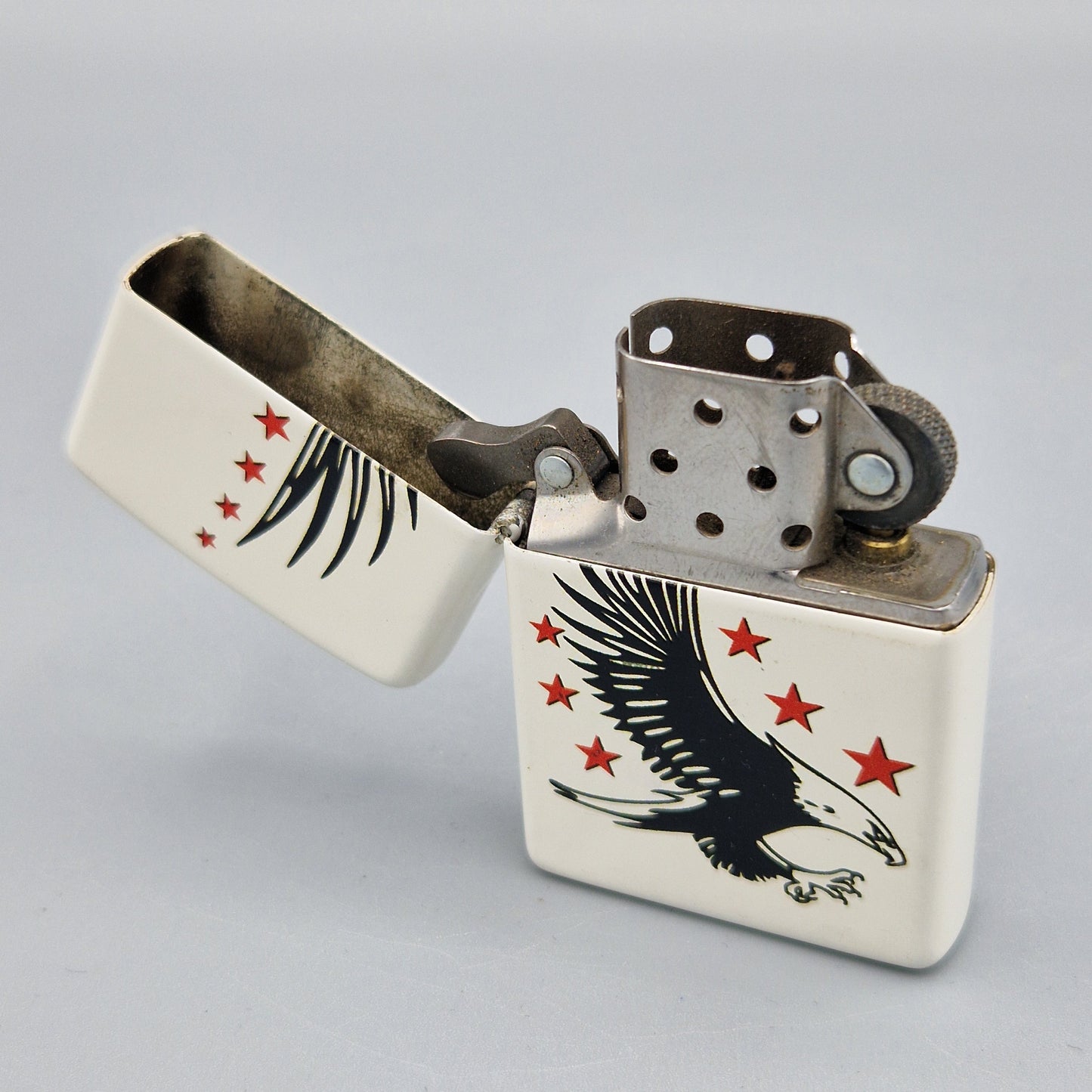 Zippo Feuerzeug 28708 Eagle and Stars F13 Lighter - gebraucht - ohne OVP