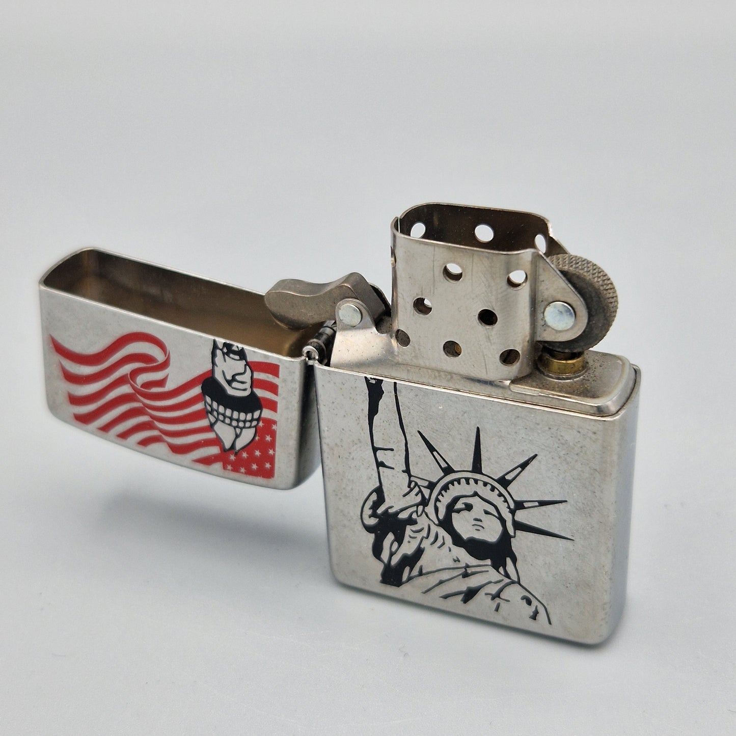 Zippo Feuerzeug Freiheitsstatue - Statue of Liberty B11 Lighter - gebraucht - ohne OVP