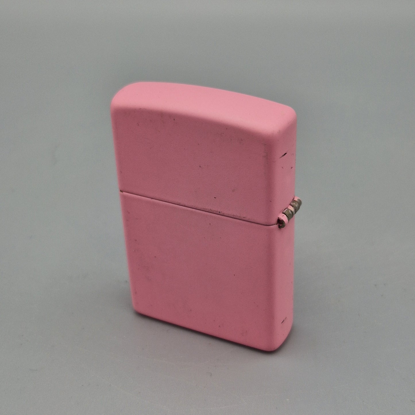 Zippo Feuerzeug Uni Logo pink rosa matt A18 Lighter - gebraucht - ohne OVP