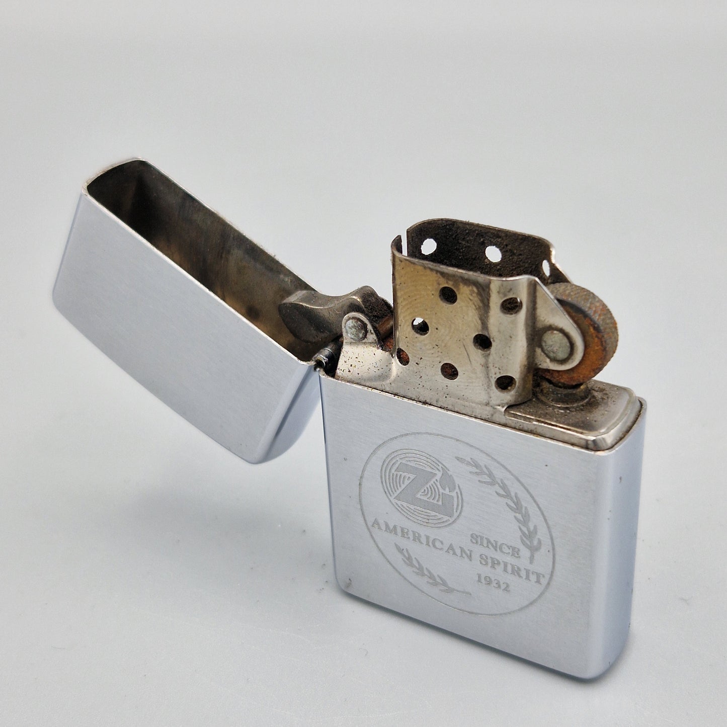 Zippo Feuerzeug American Spirit since 1932 I06 Lighter - gebraucht - ohne OVP