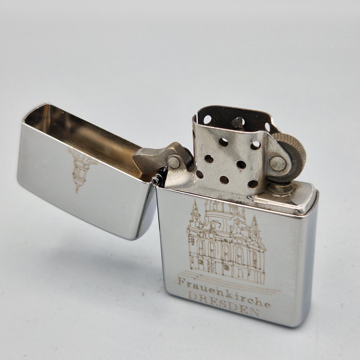 Zippo Feuerzeug Frauenkirche Dresden J13 Lighter - gebraucht - ohne OVP