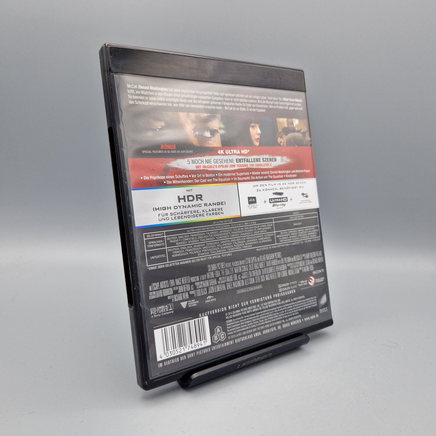 4K Ultra HD Blu-Ray: The Equalizer mit Denzel Washington