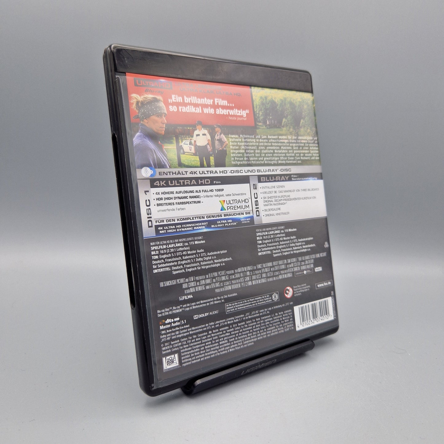 4K Ultra HD Blu-Ray: Three Billboards Outside Ebbing, Missouri