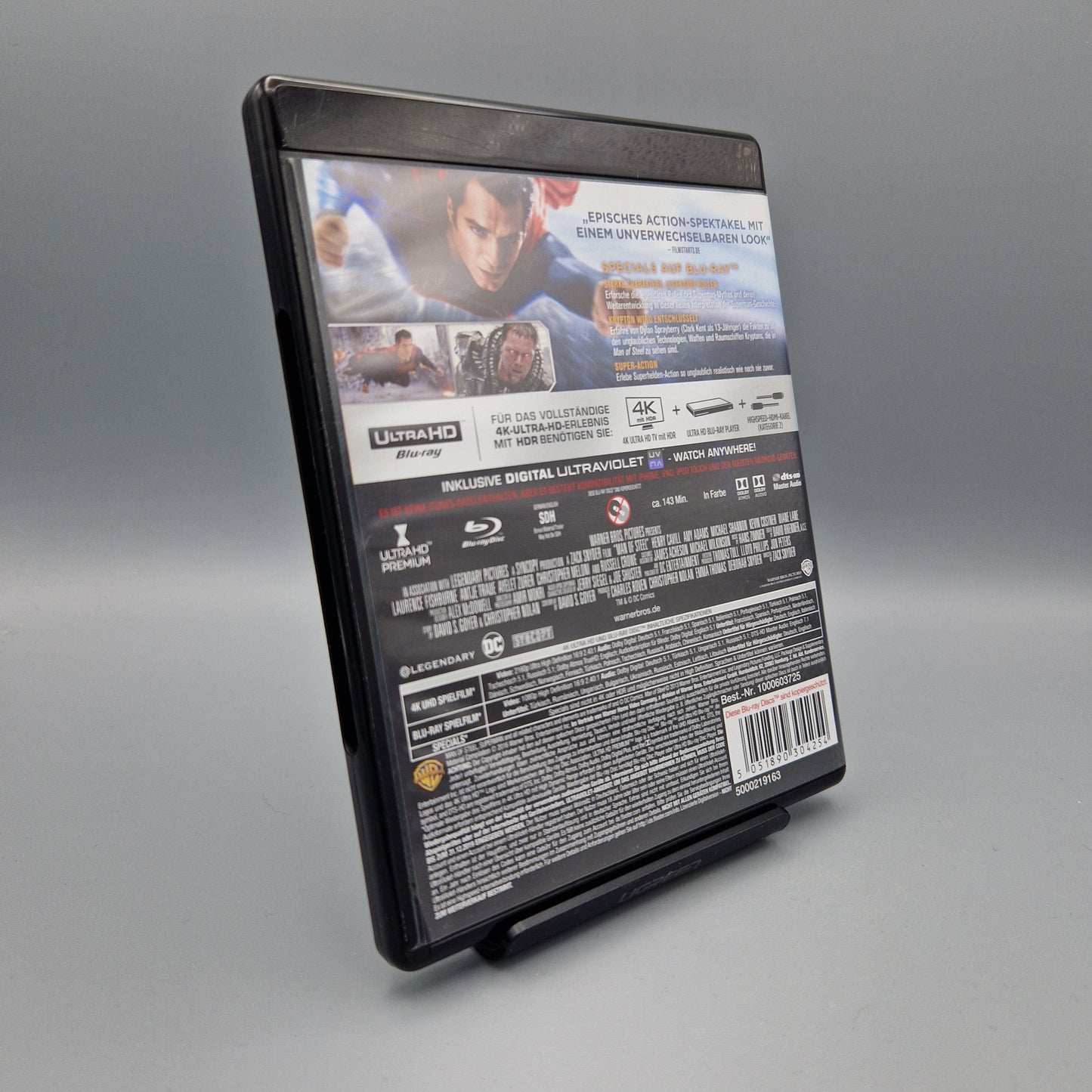 4K Ultra HD Blu-Ray: DC Man of Steel mit Henry Cavill