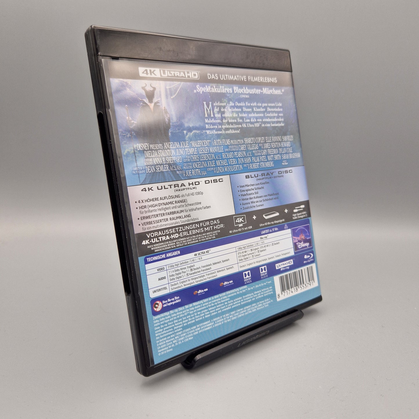 4K Ultra HD Blu-Ray: Disney Maleficent - Die dunkle Fee mit Angelina Jolie