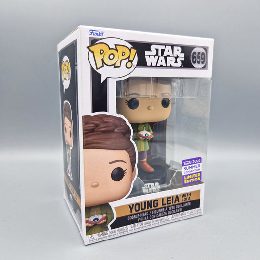 Funko Pop! Star Wars	#659 Young Leia with Lola	2023 Summer Convention
