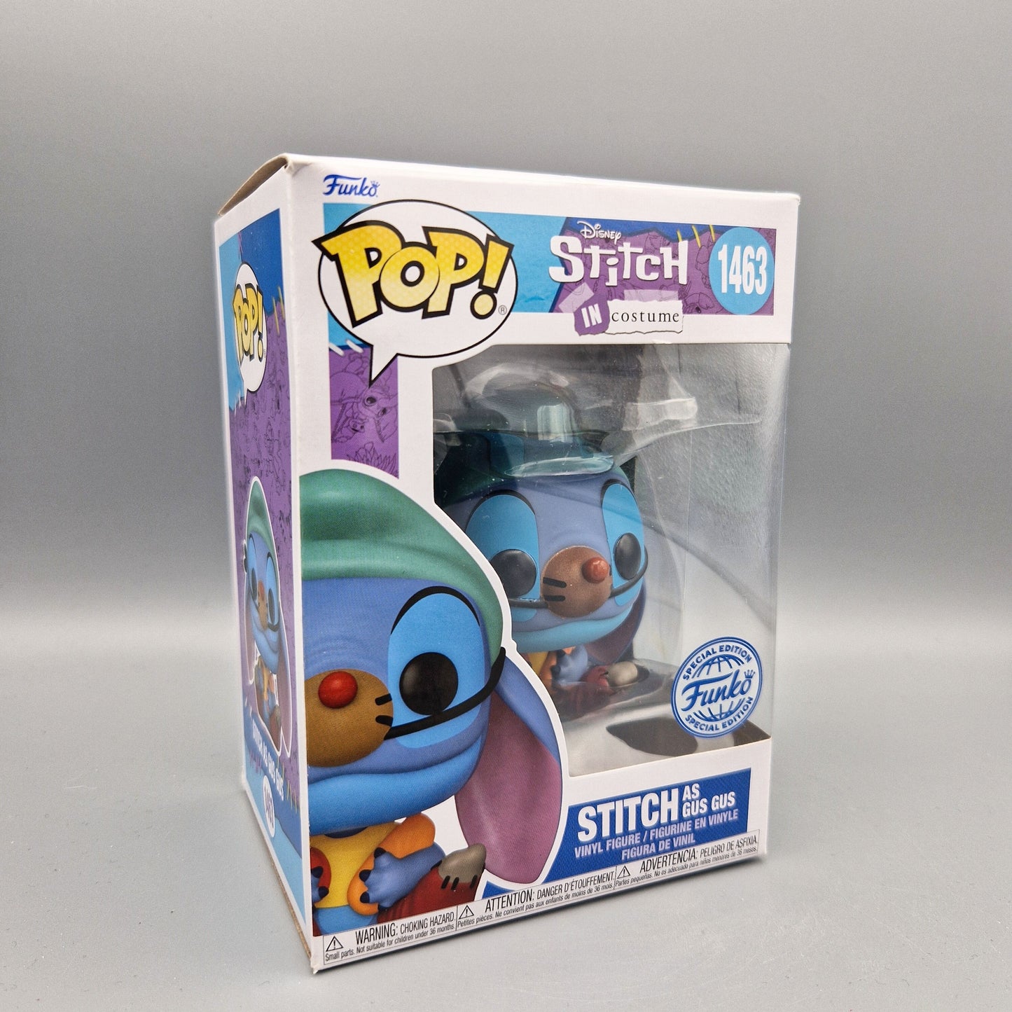 Funko Pop! Disney - Stitch in Costume #1463 Stitch as Gus Gus Special Edition