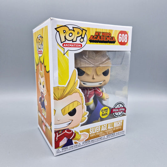Funko Pop! Animation	My Hero Academia	#608 Silver Age All Might	Glows in the Dark
