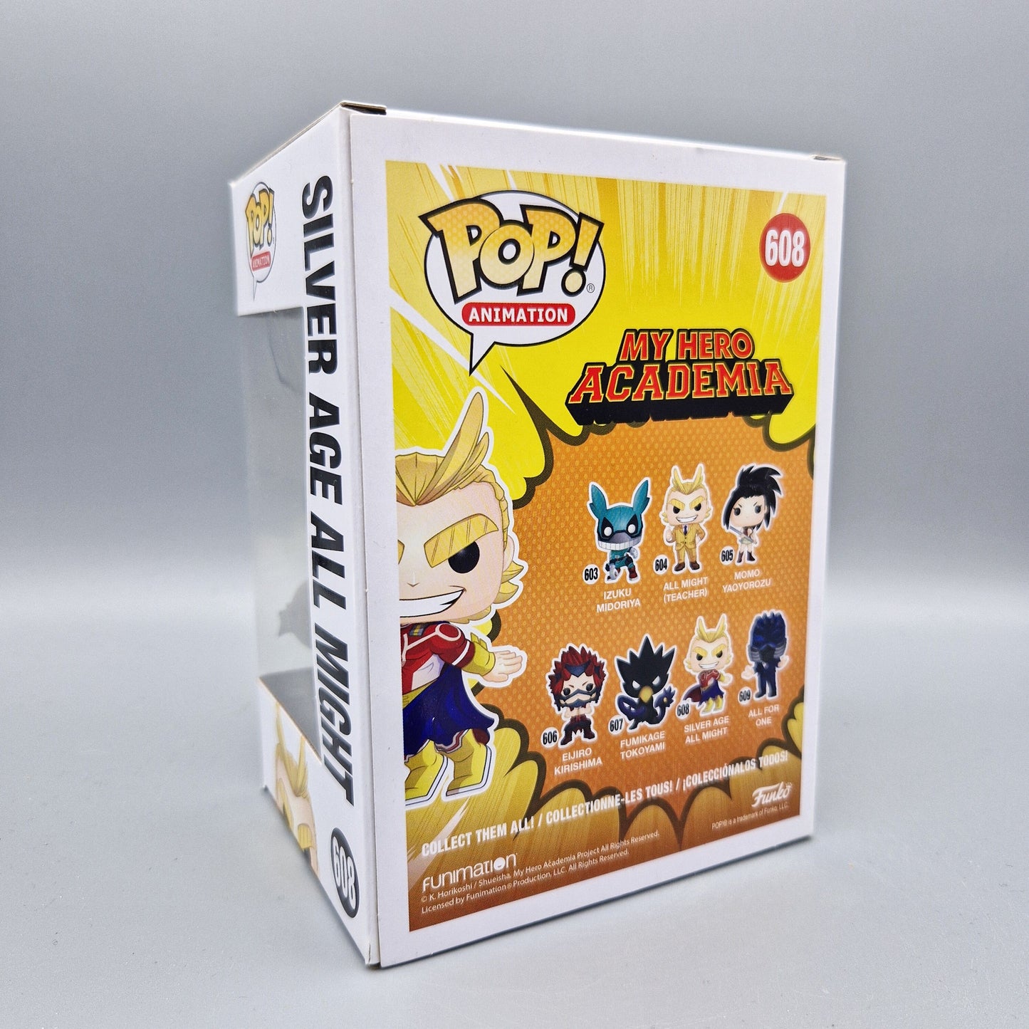 Funko Pop! Animation	My Hero Academia	#608 Silver Age All Might	Special Edition