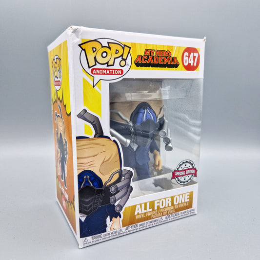 Funko Pop! Animation	My Hero Academia	#647 All for One	Special Edition