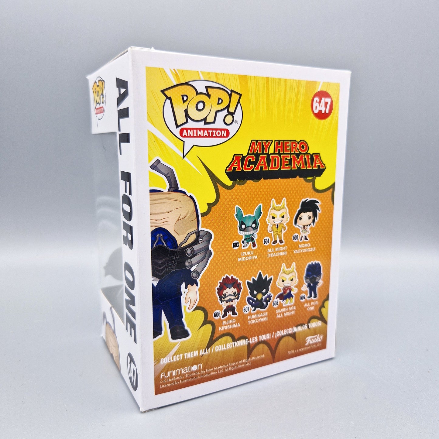 Funko Pop! Animation My Hero Academia #647 All for One Special Edition
