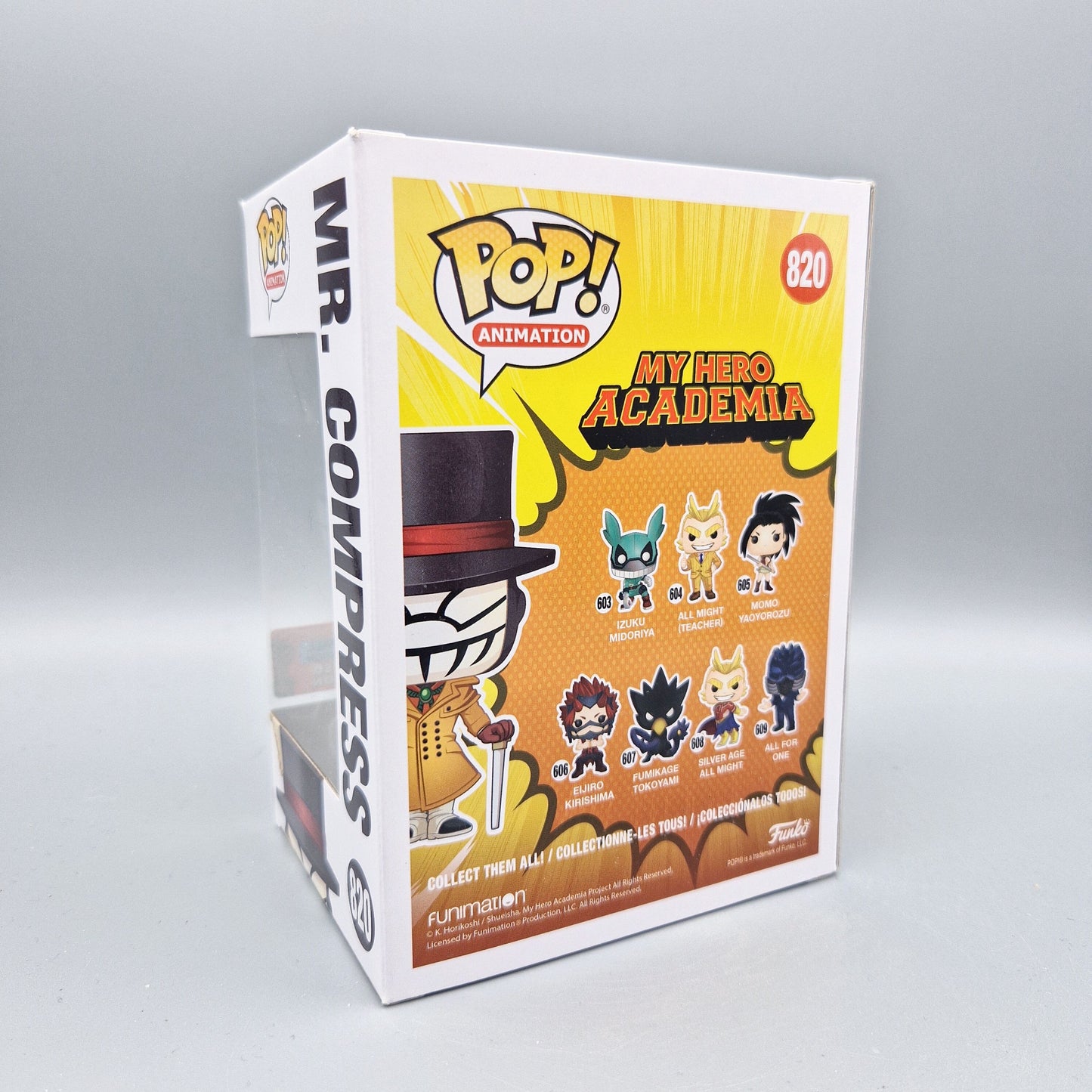 Funko Pop! Animation	My Hero Academia	#820	Mr. Compress	2020 Fall Convention