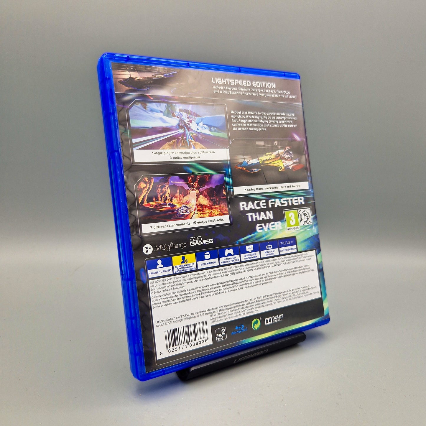 Playstation 4 Spiel: Redout Lightspeed Edition