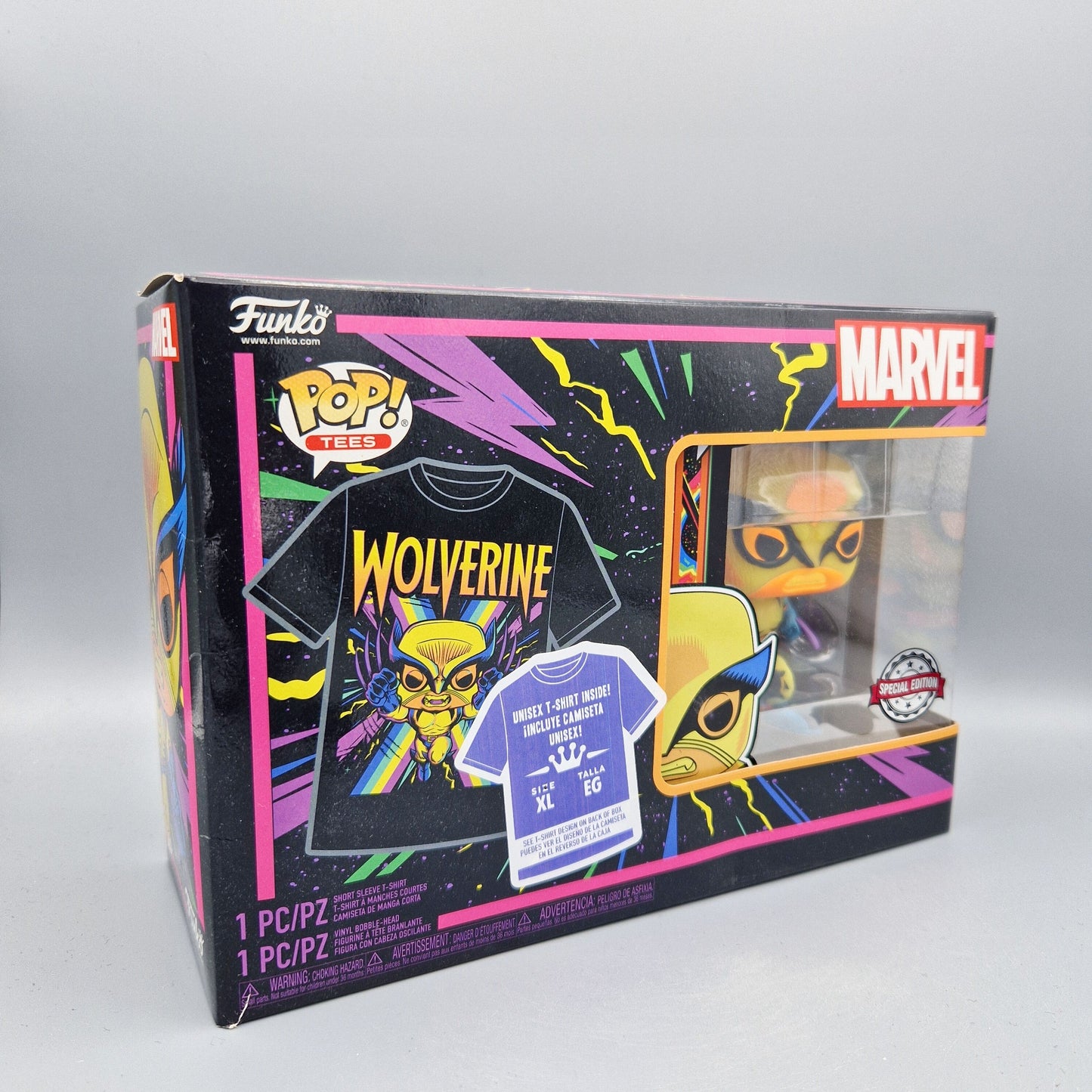 Funko Pop! Tees Marvel XL Size Wolverine Special Edition