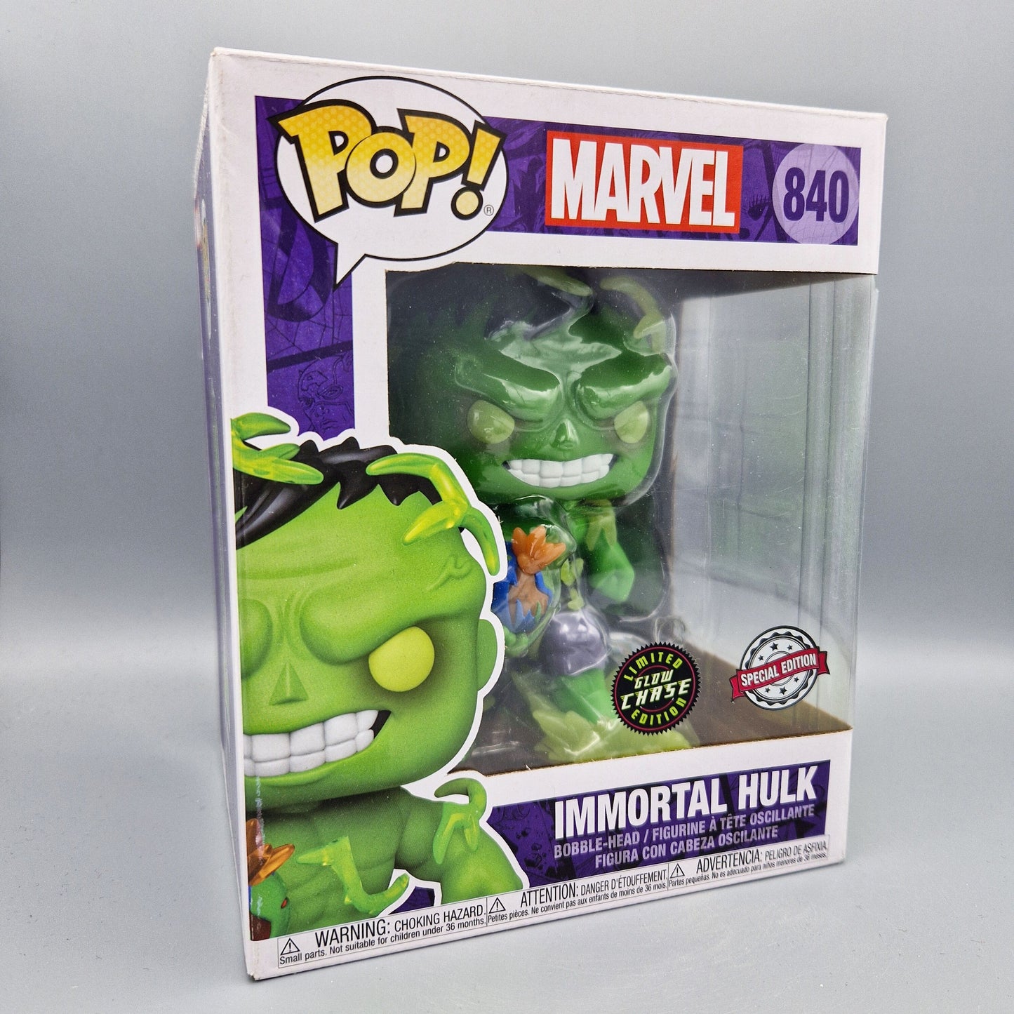 Funko Pop! Marvel #840 Immortal Hulk Glow Chase 6-Inch