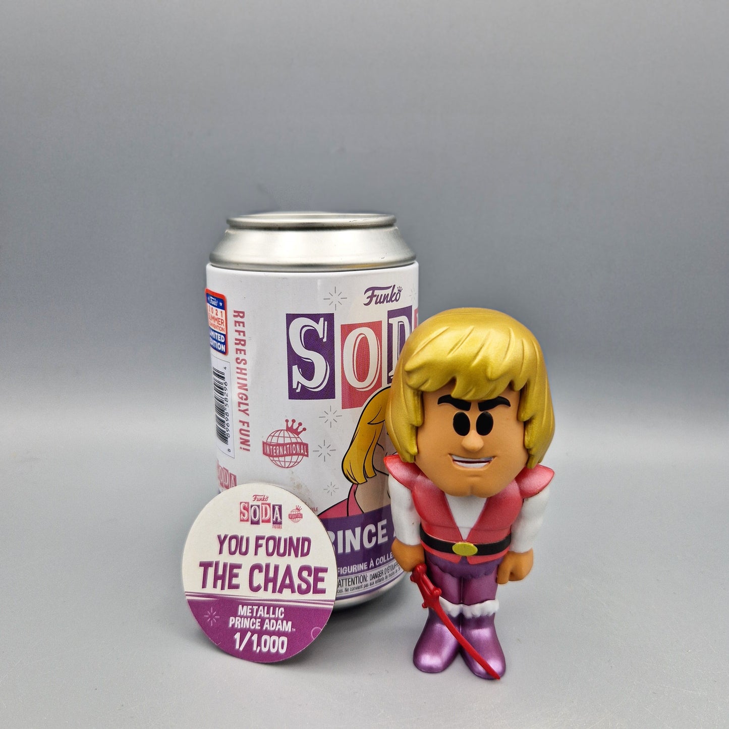 Funko Pop! Soda Masters of the Universe Prince Adam 2021 Summer Convention Chase