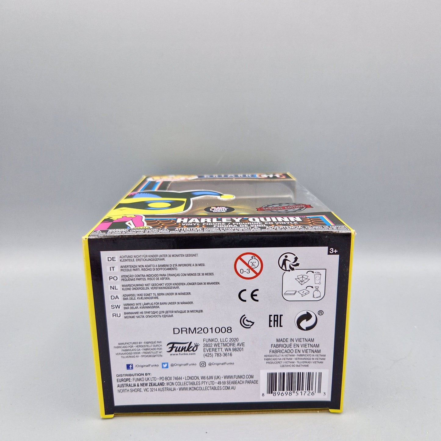 Funko Pop! Heroes Batman #371 Harley Quinn Black Light Glow Vinylfigur